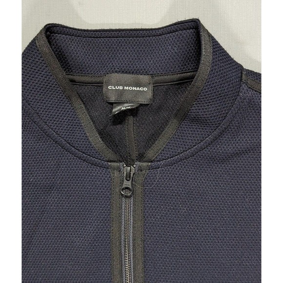 Club Monaco Men's Medium Navy Jacket with Black Trim - Picture 4 of 9